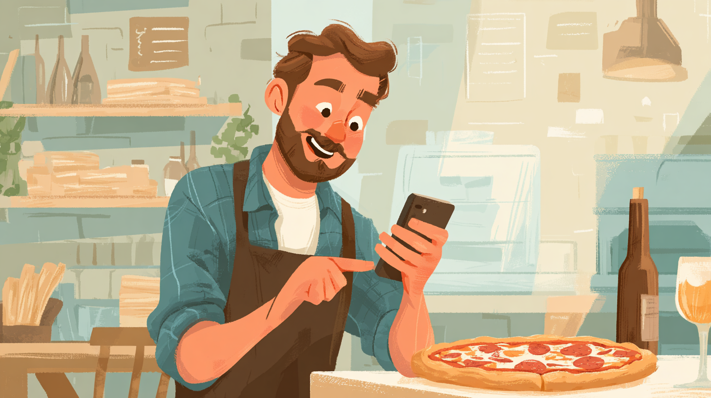 marketing para pizzaria com mensagens RCS
