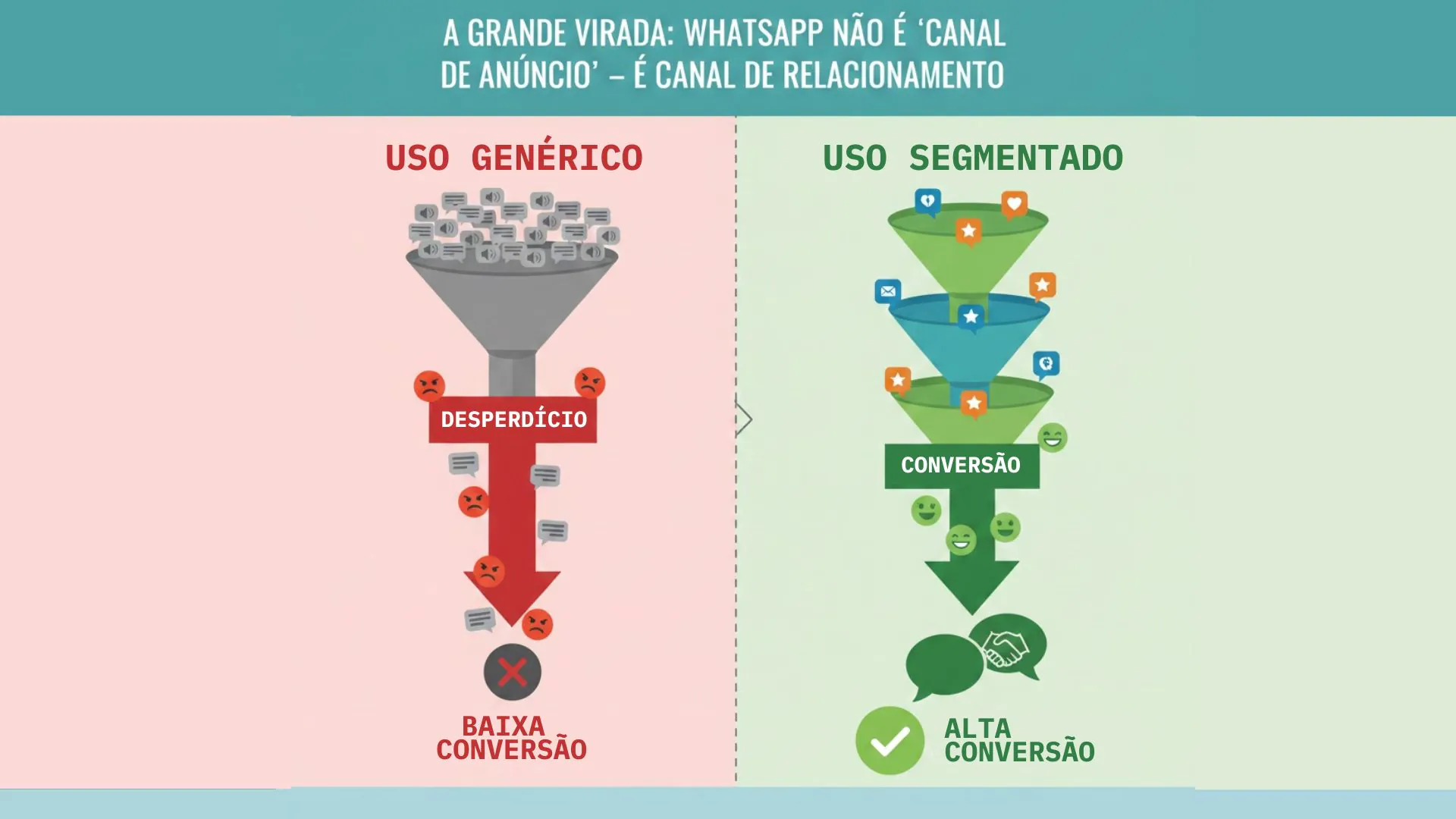 WhatsApp não é canal de anúncio, é canal de relacionameno