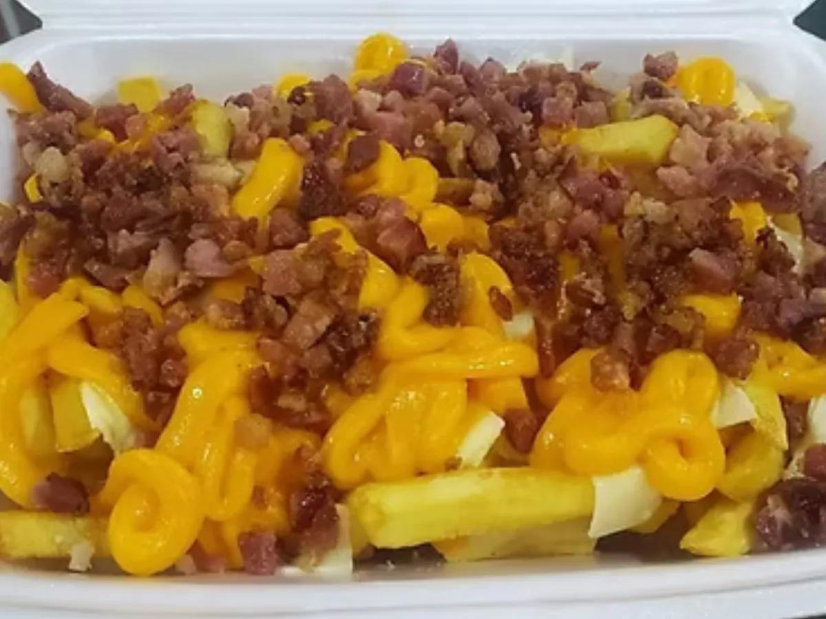 Batata com Cheddar — antes