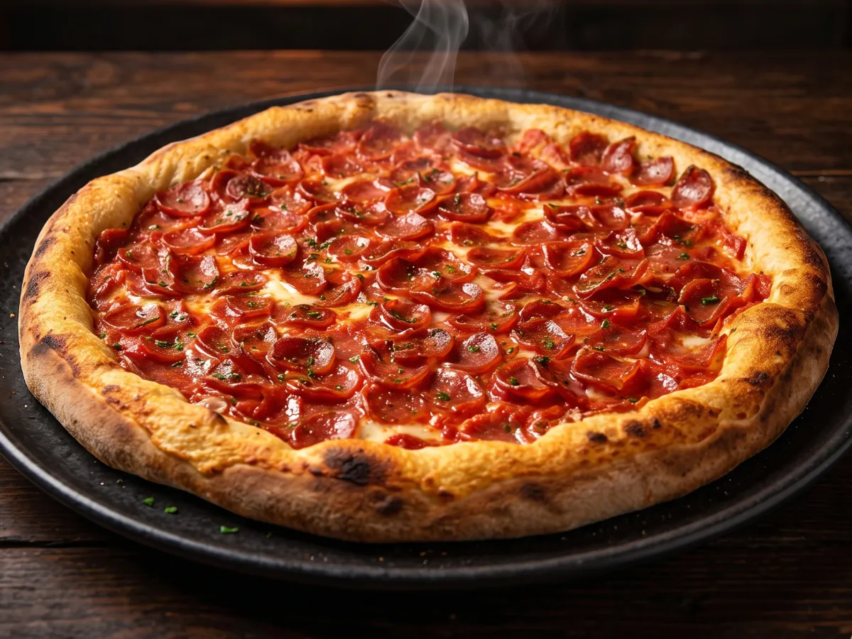 Pizza Calabresa — depois com IA